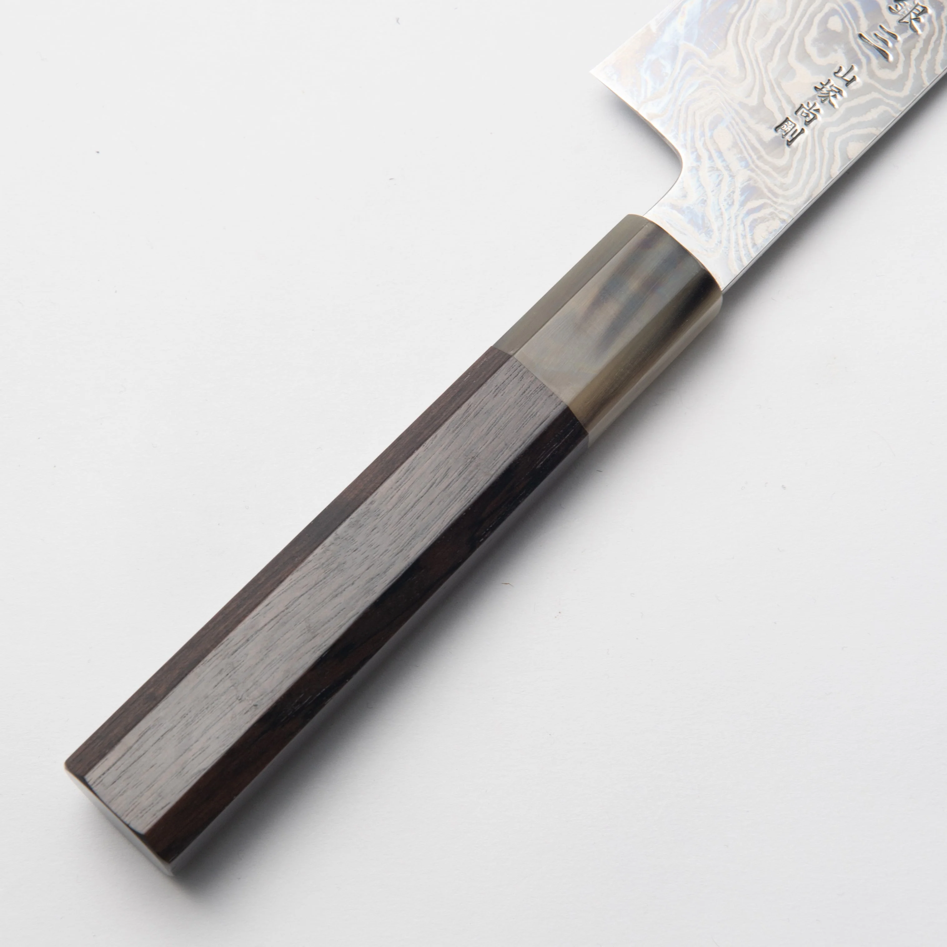 Shogo Yamatsuka's Nickel-Damascus steel  Curved-Santoku 180mm - Image 3