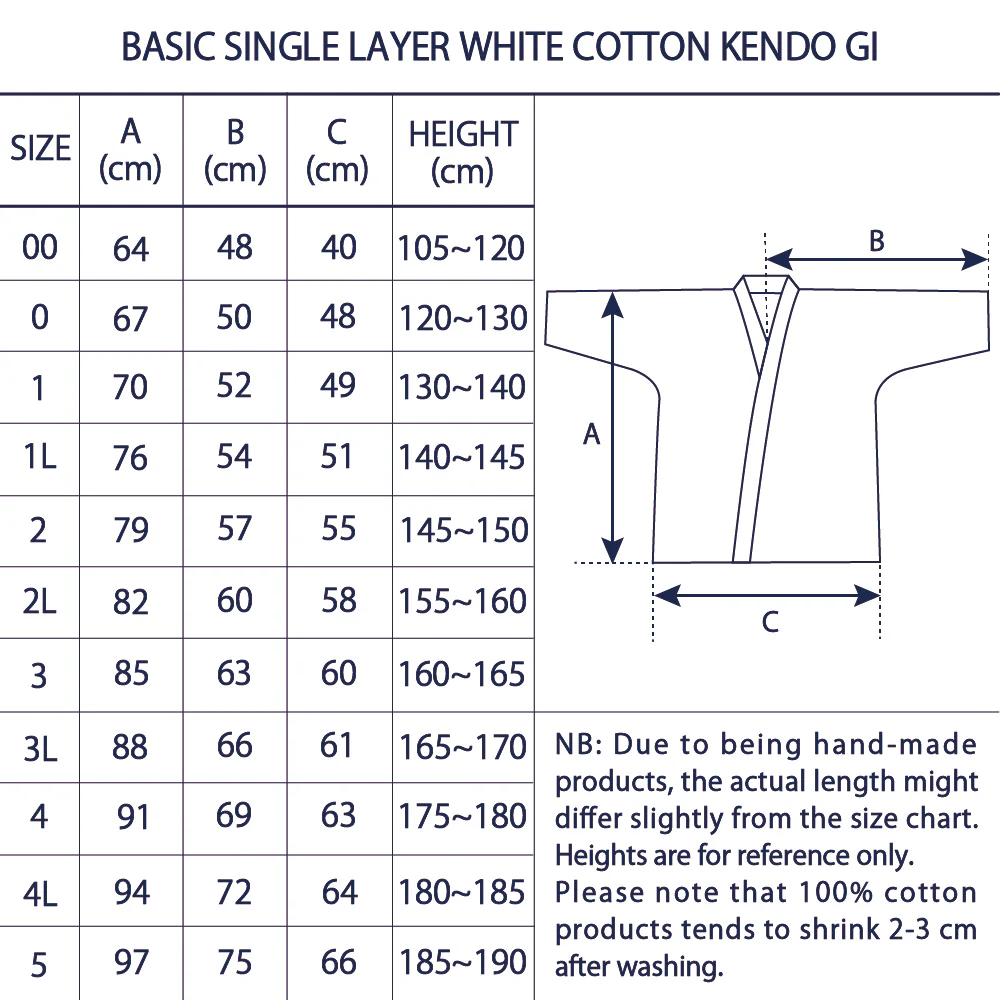 Basic Single Layer White Cotton Kendo Gi - Image 5