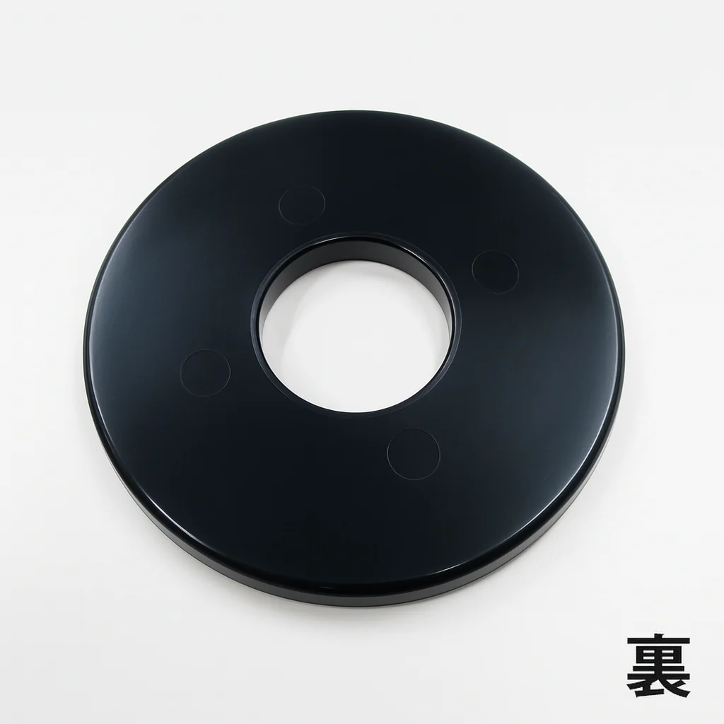 Black & Gold Plastic Tsuba - Image 3
