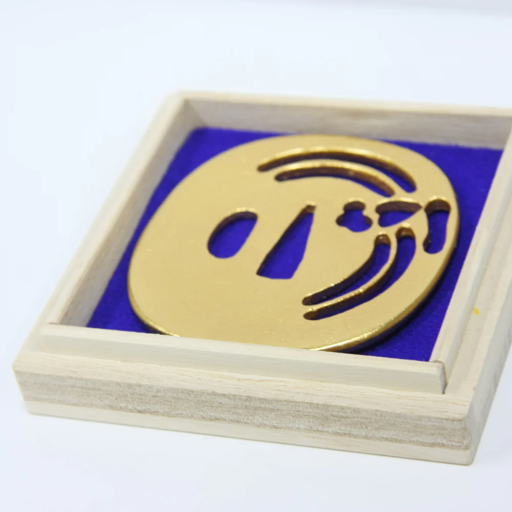 Gold Plated 925 Sterling Silver Tombo Tsuba - Image 2