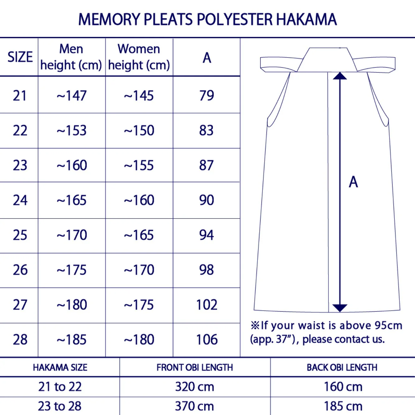 Memory Pleats Polyester Hakama - Image 6