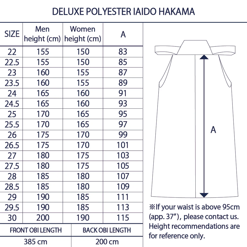 New Deluxe Polyester Iaido Hakama - Image 9