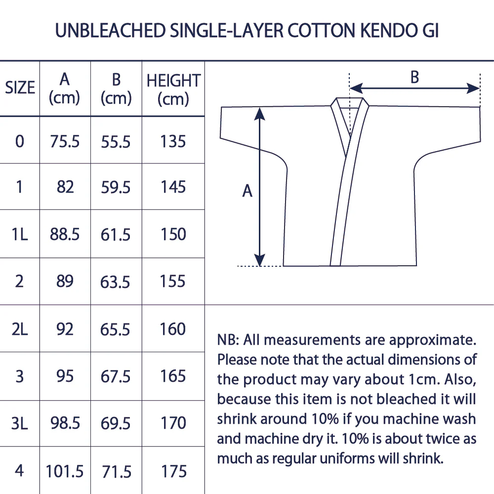 Unbleached Single-layer Cotton Kendo Gi - Image 4